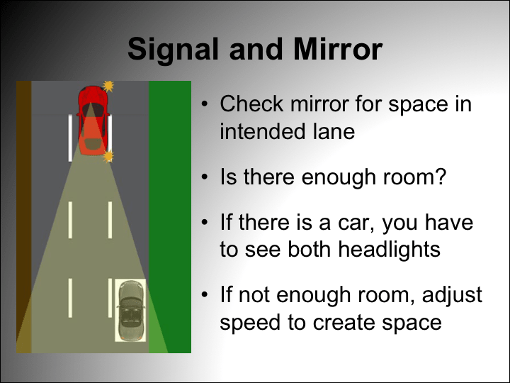 Lane change Signal